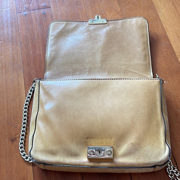 Loeffler Randall Camel Calfhair Crossbody Lock Bag - Picture 15 of 16